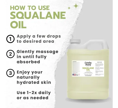 Aceite De Escualano Para Belleza Diaria, 946 Ml, 100% Puro Y N Sin Aroma