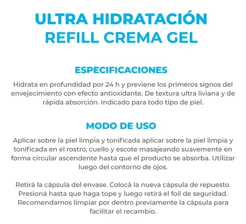 Dermaglós Ultra Hidratación Gel Día Y Noche Facial Repuesto