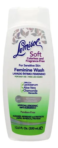 Lemisol Soft Lavado Íntimo Sin Fragrancia 12.5 Oz