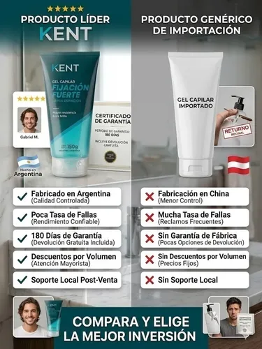 Gel Capilar Fuerte Kent 150g