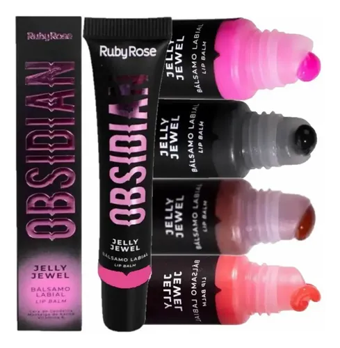 Balsamo Labial Gloss Color Jelly Jewel Obsidian Ruby Rose
