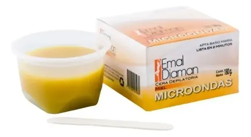 Emal Diaman Cera Depilatoria Miel Microondas 180g