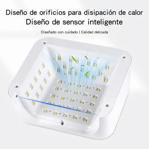 Cabina Uñas Esculpidas Lampara Uv Led 60 Leds Profesional