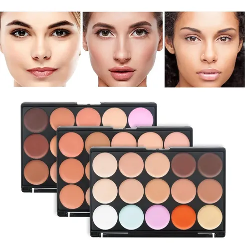 Paleta De Maquillaje Pure Vie Contorno 15 Colores + Brochas