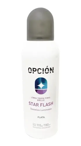 Star Flash Plata Destellos Luminosos Salon Opcion X 190 Ml