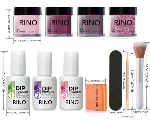 Set De Polvo Para Uñas En 4 Colores, Kit De Inicio