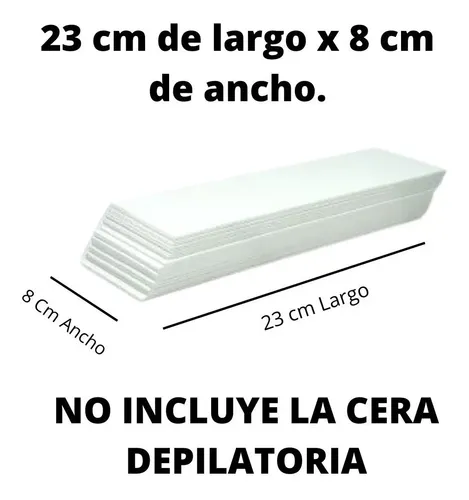 Bandas Depilatorias P/retirar Cera Descartable Roll On X25u