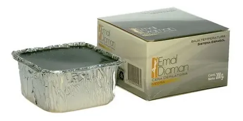 Emal Diaman Cera Depilatoria Negra 200g