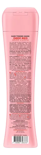 Mascarilla Tonificante Para Cabello Rojo Oscuro Naissant 10.