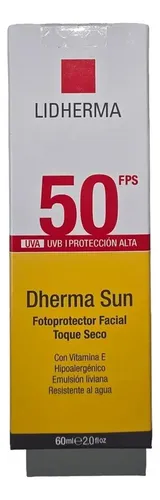 Dherma Sun Fotoprotector Facial Piel Grasa Toque Seco Fps 50