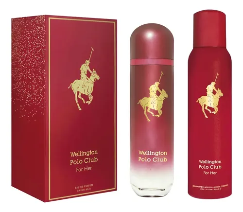 Perfume Wellington Polo Club Dama Frutal Rojo EDP 90ml +