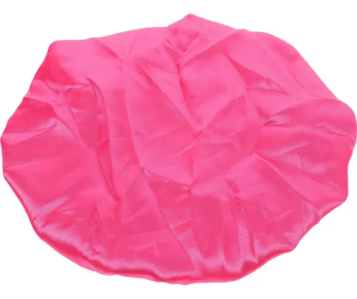 Gorro Rosado Elástico Para Dormir Doble Capa Suave