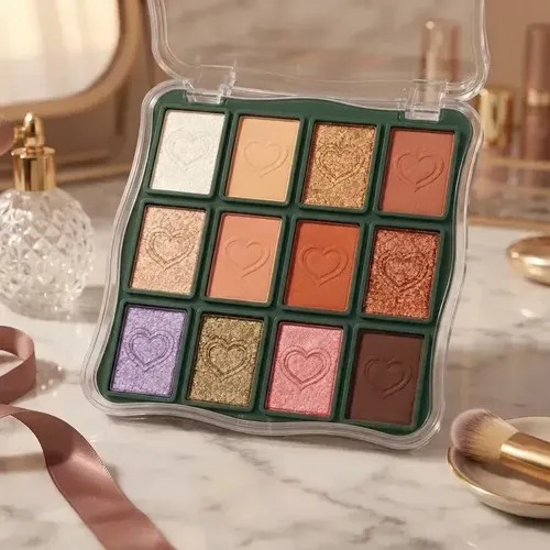 Paleta Tono 01 Sombras De Ojos 12 Colores Mate Brillante Maquillaje Rostro Veoquiero