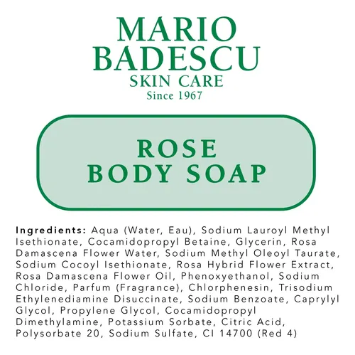 Jabón Corporal Hidratante Mario Badescu Rose 8 Fl. Oz.