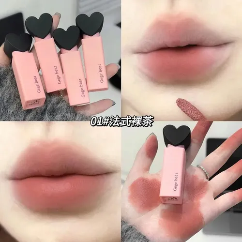 Labial Líquido Mate Velvet Lip Glaze Heart Gege Bear