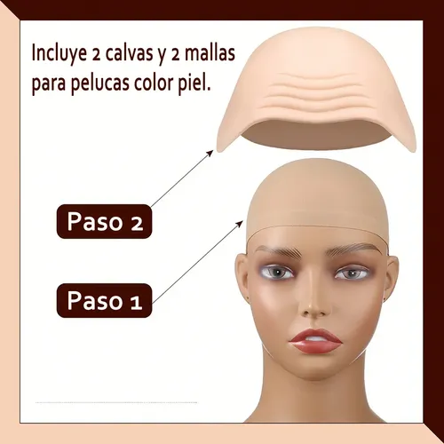 Peluca Prostética De Calvo De Látex – Para Maquillaje ..