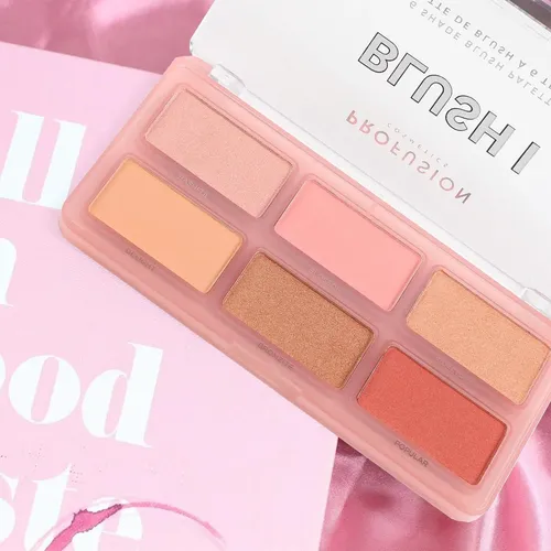 Profusion Blush I 6 Paleta De Rubores, Vegana, Mate/satinado