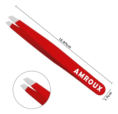 Pinzas Para Cejas Amorux Professional De Acero Inoxidable (r