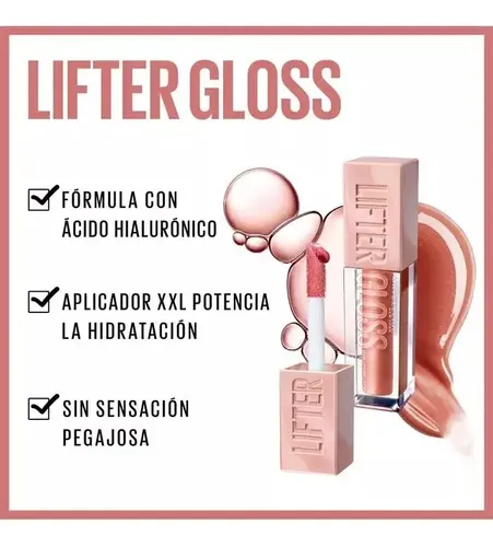 Brillo labial Maybelline Lifter Gloss Topaz color 025 taffy