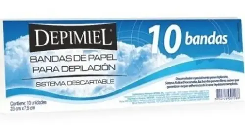 Bandas Papel 10 Unidades Depimiel Depilacion Profesional