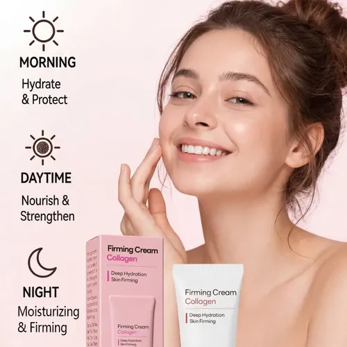 Crema Reafirmante De Colágeno, Hidratante, Refrescante E Ilu Ninguna