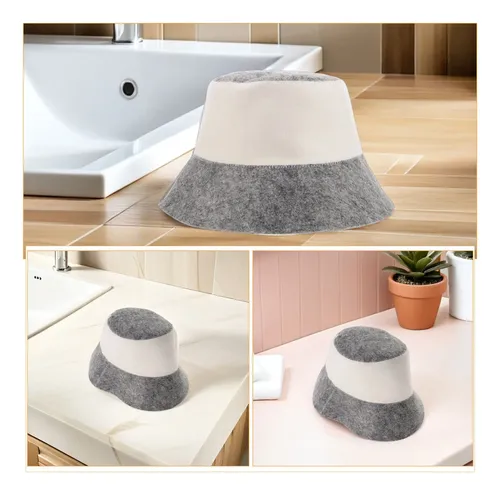 Gorro De Sauna De Fieltro, 2 Unidades: Gorro De Baño De Vapo