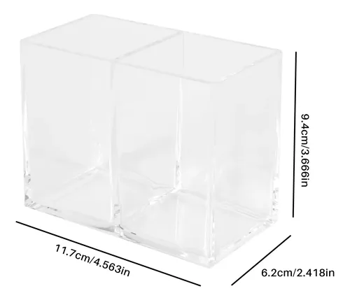 Soporte Acrílico Transparente Para Maquillaje, Bolígrafos, L