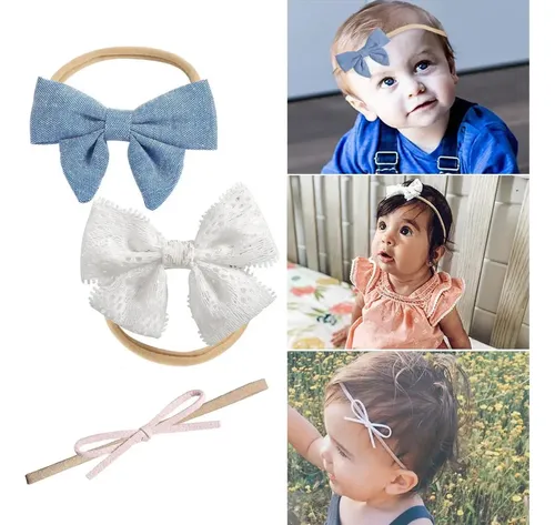 Haizhilan 10 Piezas Diademas Bebe Niña,moños Para Bebe,diade Variation
