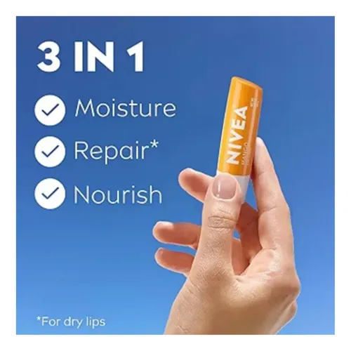Nivea Balsamo Labial En Barra Sabor Mango Pack X4