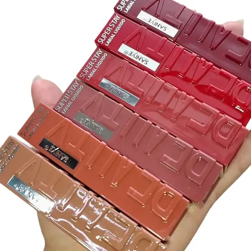 Labial Liquido Mate Saniye Superstay Indeleble L1330 Color Tono 02 Nude