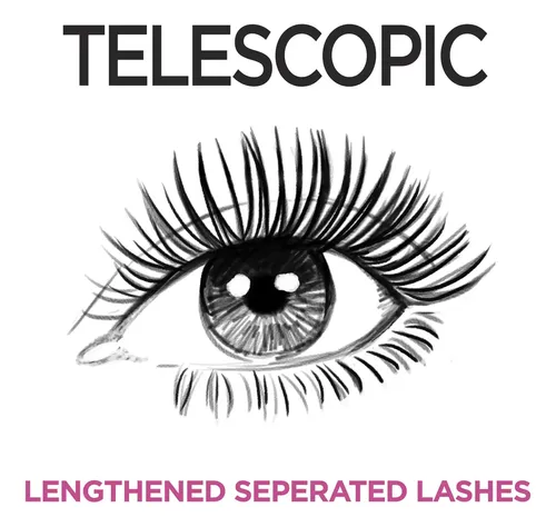 Máscara Alargadora Telescópica L’oreal, Lavable, 8 Ml