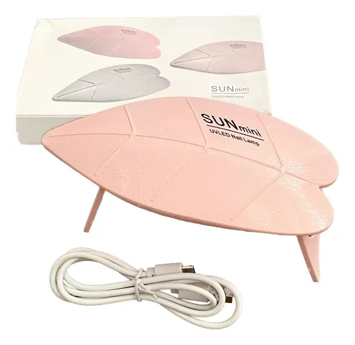 Mini Cabina Uñas Uv Led 6w Hoja Sun Mini Nail Lamp Manicuria Color Rosa