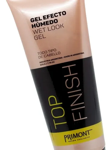 Primont Top Finish Gel Efecto Húmedo Fijación Peinado Pelo