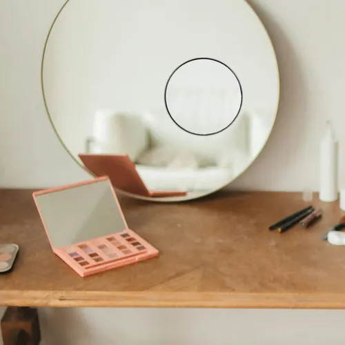 Espejo De Maquillaje Portátil, Espejo De Aumento Para El Hog