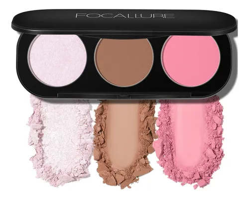Focallure Paleta Rubor Iluminador Contorno 3 En 1 #09