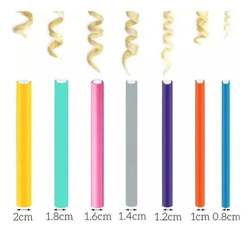 Juego De 42 Varillas Flexibles For Rizar El Cabello Various