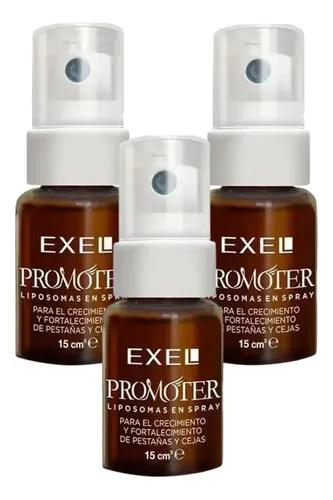 Promoter Liposomas Crecimiento Pestañas Cejas X3 Exel 15 Ml