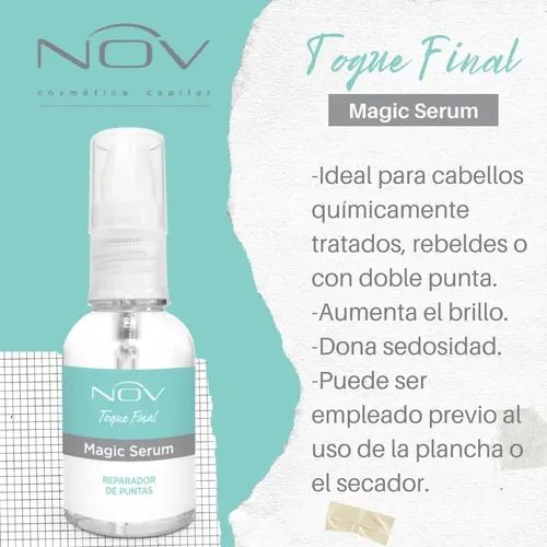 Kit X 8 Magic Serum Reparador De Puntas Nov X 50ml