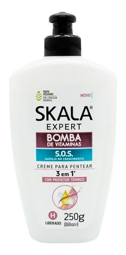 Skala Bomba Vitaminas Crema Peinar Protector Termico Vegano