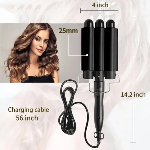 Tenaza Rizadora Cabello Para Ondas Temperatura Ajustablefhjf