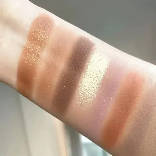 Paleta De Sombras De Ojos Tierra Con Brocha,26 Tonos Cálidos