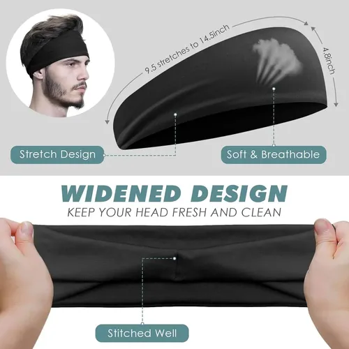 Cintas Para El Cabello Rokkibom 7 Piezas Para Hombres