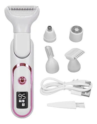 Depiladora Elétrica Body Hair Groomer 5 Em 1 Para Mulher