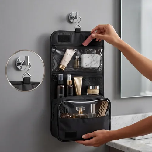 Portacosmeticos Maquillaje Negro Midford Organizador Viaje