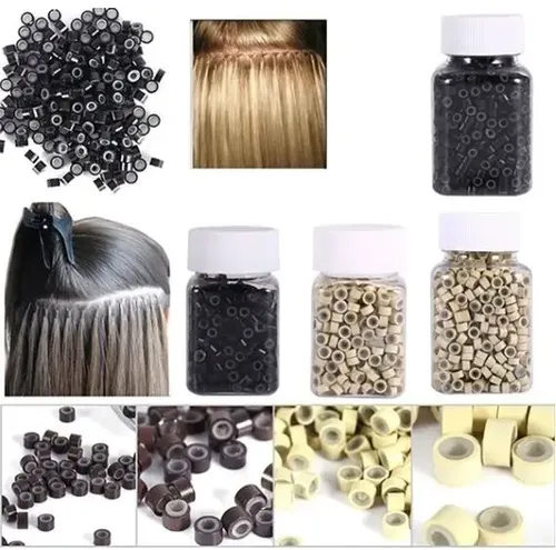 500 Microring Siliconados Para Extensiones Y Cortinas