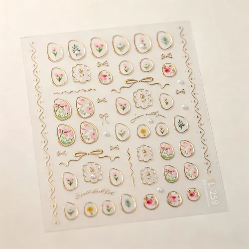 Pegatinas De Manicura Francesas Ligeras De Lujo, Pegatinas