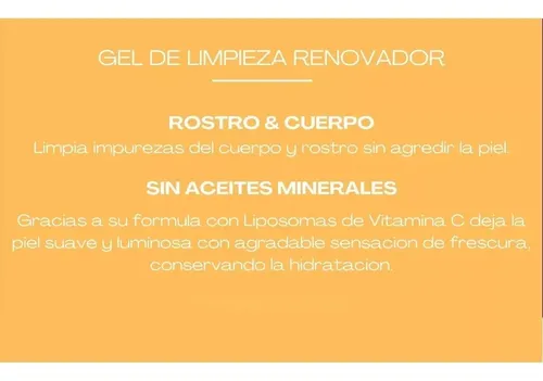 Vitamin C Cleanser Idraet X 500gr. Gel De Limpieza Grande.