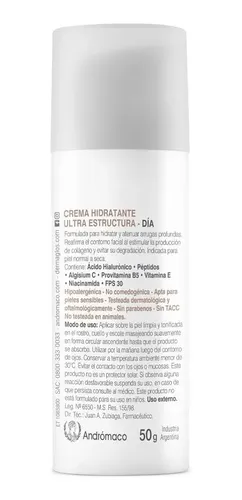 Crema Dermaglós Hidratante Día Fps30 Ultra Estructura 50g Todo Tipo De Piel Día