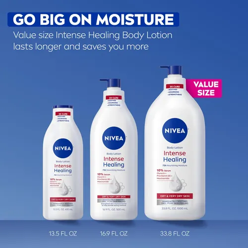 Loción Corporal Nivea Intense Healing, 1 Litro, Para Piel Mu