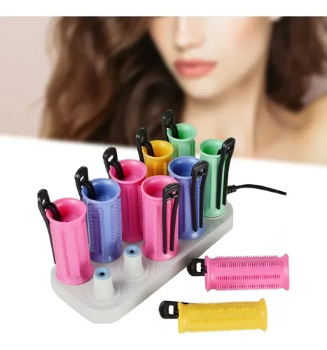 Rulos De Cabello Eléctricos Con Calor, Fix